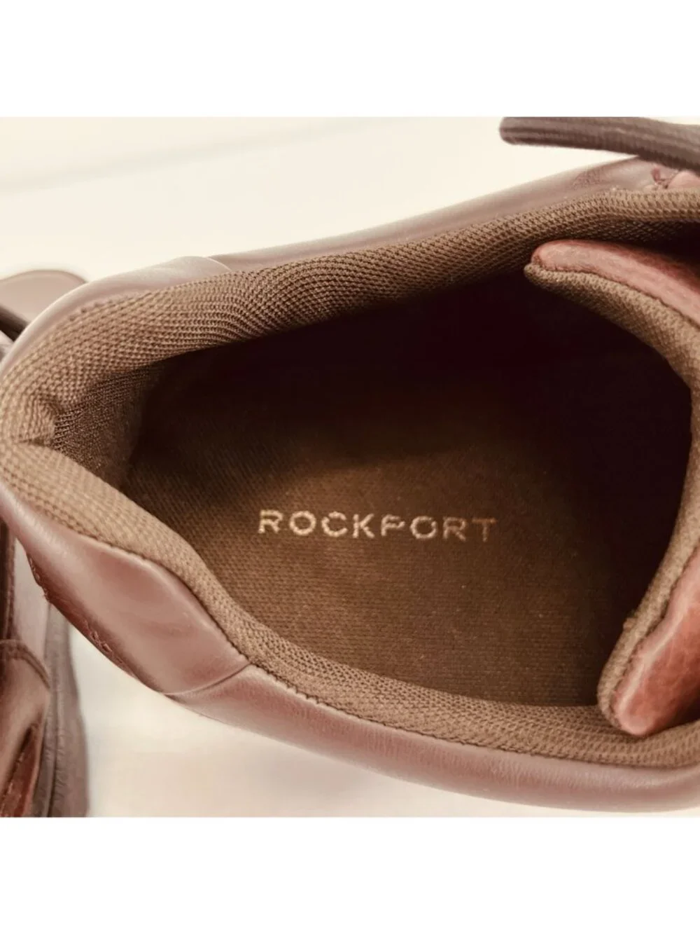 Rockport Mens Ridgefield Eureka Lace-Up Shoe Size 13 Brown leather